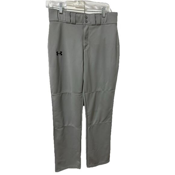 UNDER ARMOR Gray Boy’s Utility Base Ball Pants Size Medium - Picture 1 of 8